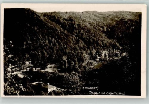 Karlovy Vary 1940 Cafe Posthof