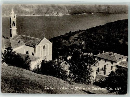 Fonteno 1959 Kirche Gasthaus Miramonti