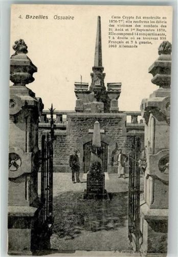 Bazeilles Kriegerdenkmal 1870 Ossarium