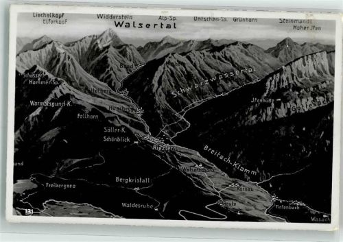 Riezlern Walsertal Landkarte