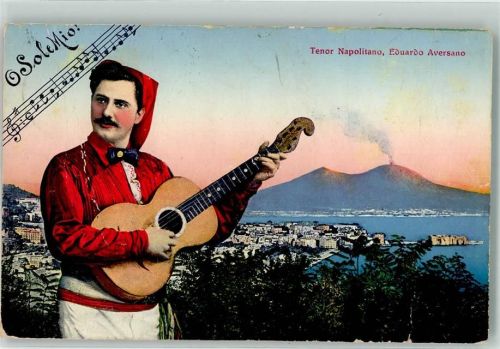 Napoli 1915 Tenor Eduardo Aversano Feldpost Italien