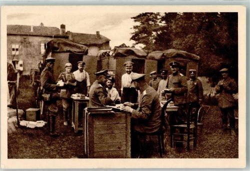 1915 Deutsche Feldpoststation in Frankreich Verlag Simhart & Co.