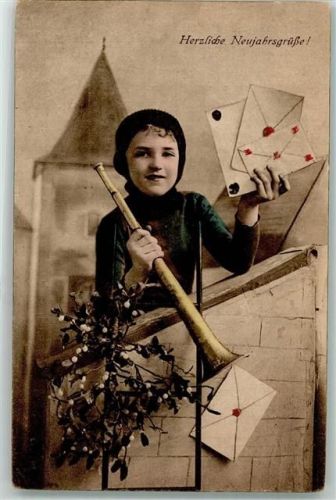 Mistel Briefe Trompete Neujahr