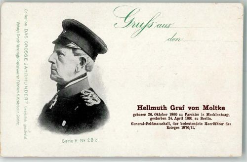 General-Feldmarschall Hellmuth Graf von Moltke Collection Das große Jahrhundert Serie H. No. 282