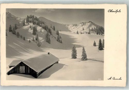 Fischen 1934 Foto Waunke Oberälple Winter