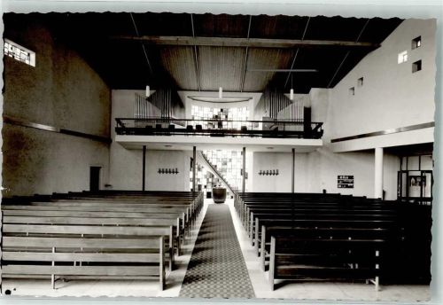 Riedlhütte Inneres der Kirche St. Josef Kirchenorgel Foto Original aus Archiv eines Ansichtskartenverlags Ort handschriftlich