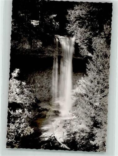 Scheidegg Wasserfall Ort handschriftlich Foto Original aus Archiv eines Ansichtskartenverlags