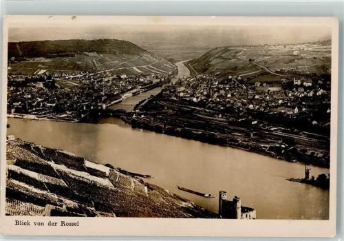 Bingen Rosselblick Ruine Ehrenfels Mäuseturm Nahemündung Bingerbrück
