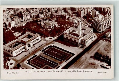 Casablanca Fliegeraufnahme Justizgebäude
