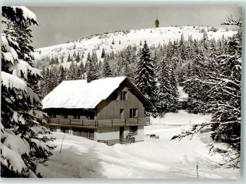 Feldberg Hotel Haus Erika mit Fernsehturm