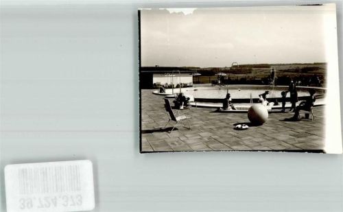 Aschbach Schwimmbad Pension Steigerwald Ort handschriftlich Foto Original aus Archiv eines Ansichtskartenverlags