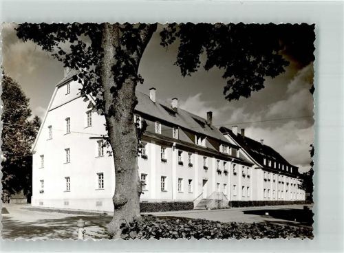 Königsfeld Wohnhaus Treppe Baum Ort handschriftlich Foto Original aus Archiv eines Ansichtskartenverlags