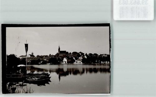 Böblingen Kirche Ruderboot Fahne Ort handschriftlich Foto Original aus Archiv eines Ansichtskartenverlags