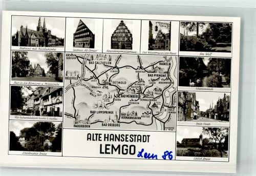 Lemgo Rathaus Nicolaikirche Am Wall Schwanenteich Schlossmühle Brake