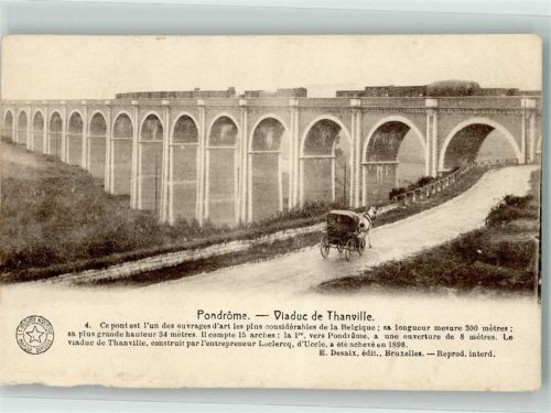 Thanville 1918 Eisenbahn Viadukt Feldpost WK I