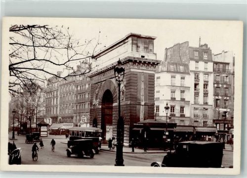 Paris 1917 Omnibus Auto Oldtimer Porte St. Martin