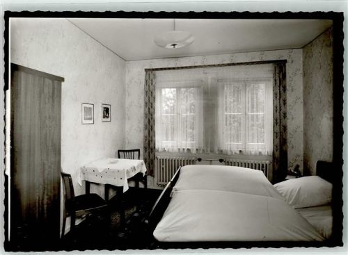 Malgarten Pension Helmich Ort handschriftlich Foto Original aus Archiv eines Ansichtskartenverlags