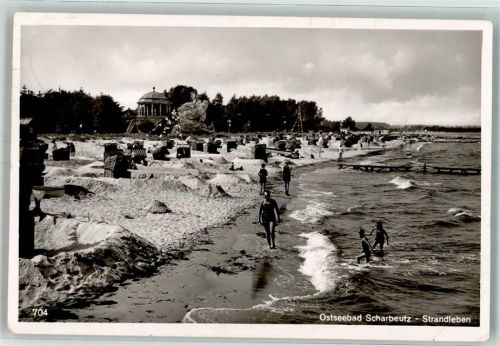 Scharbeutz 1953 Schwimmbad Strand