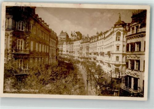 Karlovy Vary 1929 Parkstrasse
