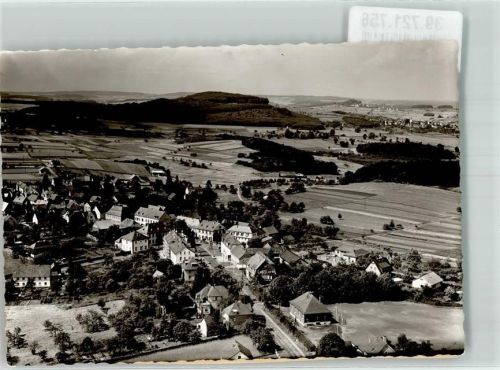 Wallmerod Fliegeraufnahme Ort handschrfitlich Foto Original aus Archiv eines Ansichtskartenverlags