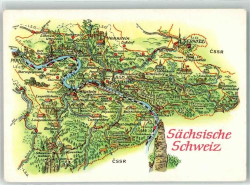 Bad Schandau sign. Hoppe A. Sächsiche Schweiz