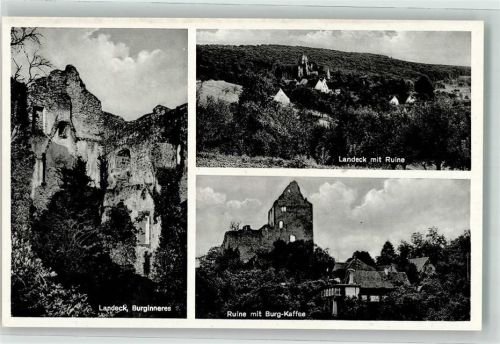 Emmendingen Burg Ruine Landeck Burginneres Burg Kaffee Cafe Albert Haas