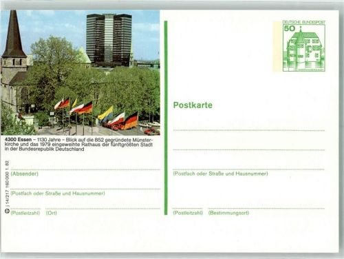 Essen Essener Münster und neues Rathaus
