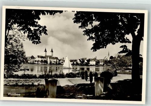 Bad Waldsee See Kirche Ruderboot Segelboot