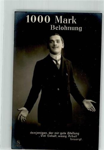 1912 1000 Mark Belohnung S.I.J.E.F. 2762/1