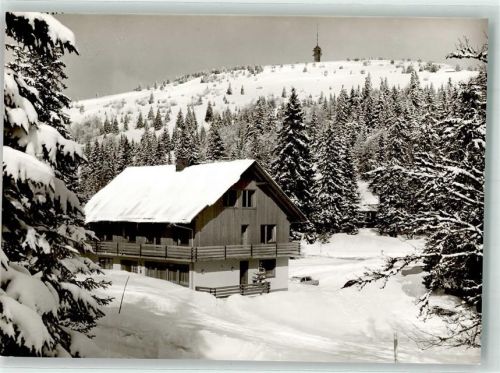 Feldberg Hotel Haus Erika mit Fernsehturm