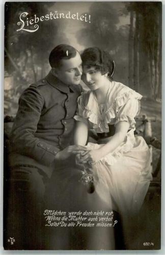 1920 Frau Paar Spruch Liebesständelein WB SS Nr.697-4