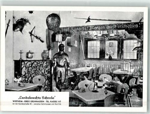 Wirtheim Gasthaus Landsknechts Schenke