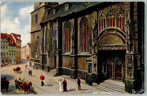 Jena Oilette Deutsche Städte Nr. 179 B Joahnniskirche