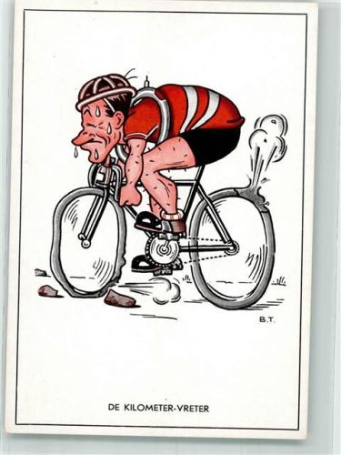 De Kilometer-Vreter sign. B.T. Humor Serie