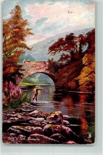 Stirling Oilette Raphael Tuck und Sons Nr. 7108 Brig o´Turk Trossachs