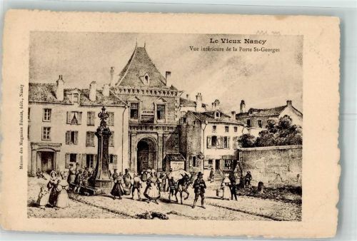 Nancy 1906 Porte Saint-Georges Denkmal Esel