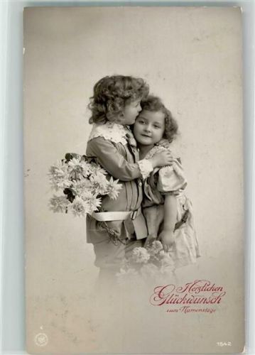 1909 Kinder Blumen NPG Nr.1542
