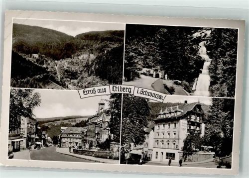 Triberg 1958 Hotel Wasserfall
