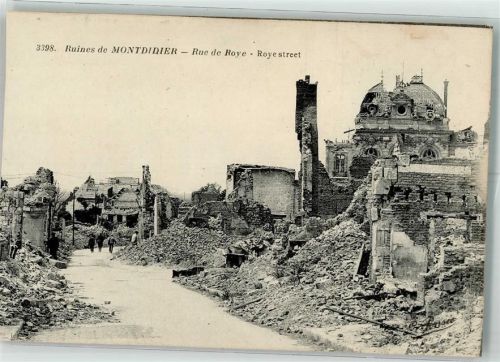 Montdidier Rue de Roye Ruinen