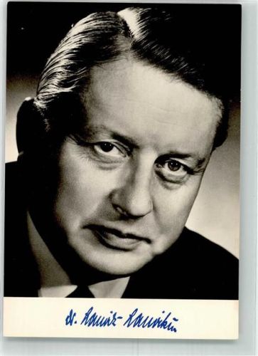 Dr. Lauritz Lauritzen MdB Bundesminister für Städtebau u. Wohnungswesen