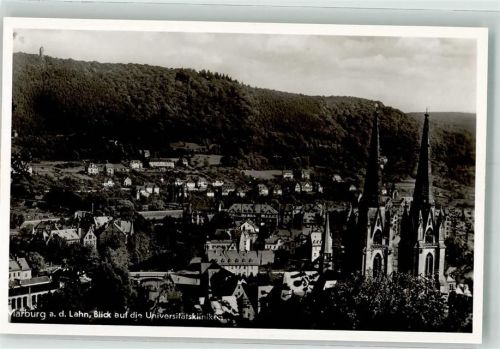 Marburg Blick auf die Universitätskliniken