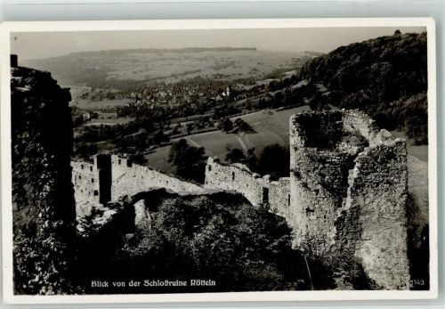 Lörrach Blick von der Schlossruine Rötteln