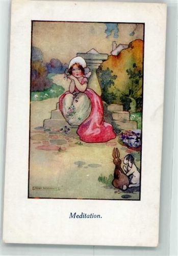 sign. Richardson Agnes Kind in Meditation Verlag Faulkner Serie 1638