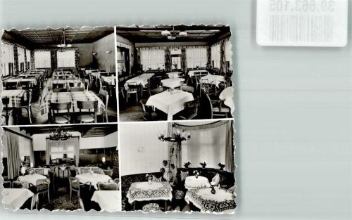 Kohlstädt Waldhotel Bärental Gastraum Ort handschriftlich Foto Original aus Archiv eines Ansichtskartenverlags