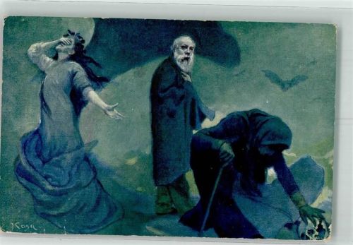 1914 sign. Kosa Des Genius Abschied J.P.P. 1037