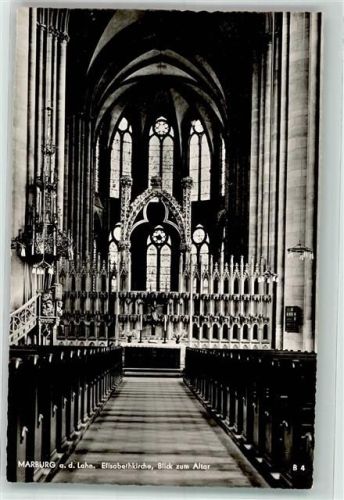Marburg Elisabethkirche Blick zum Altar