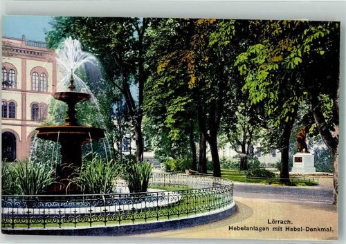 Lörrach Hebelanlage mit Hebel-Denkmal