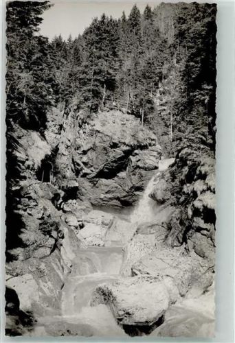 Sonthofen Foto Original aus Archiv eines Ansichtskartenverlags Staubachklamm Ort handschriftlich