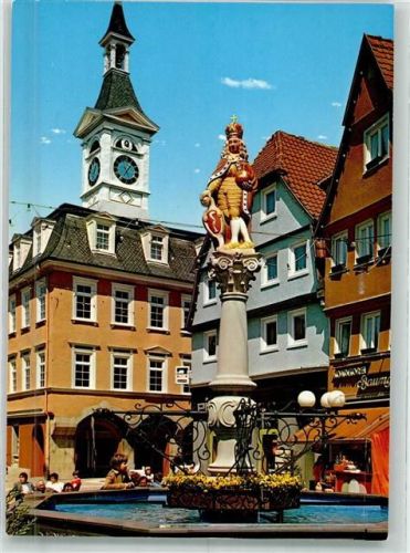 Aalen Denkmal Marktbrunnen Kaiser Josef I. Rathaus