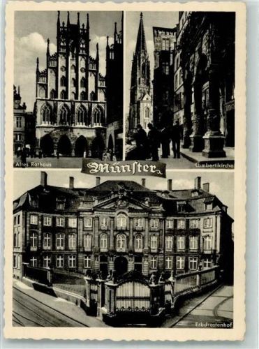 Münster Altes Rathaus Lambertikirche Erbdrostenhof